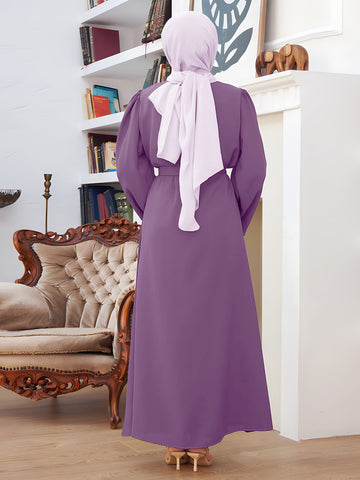 Elegant Beaded Abaya - Without Headscarf
