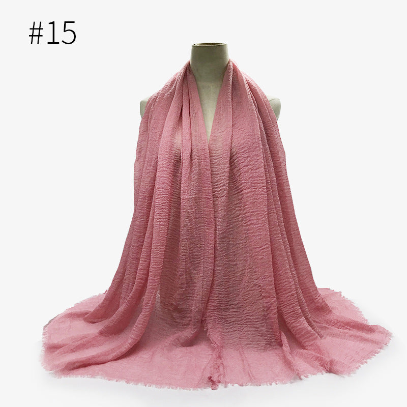 Crinkle Cotton Scarf