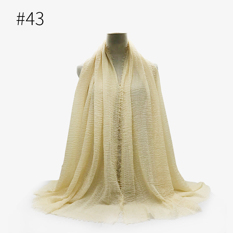 Crinkle Cotton Scarf