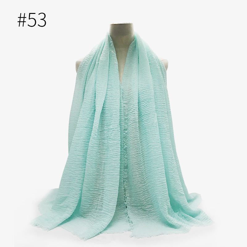 Crinkle Cotton Scarf