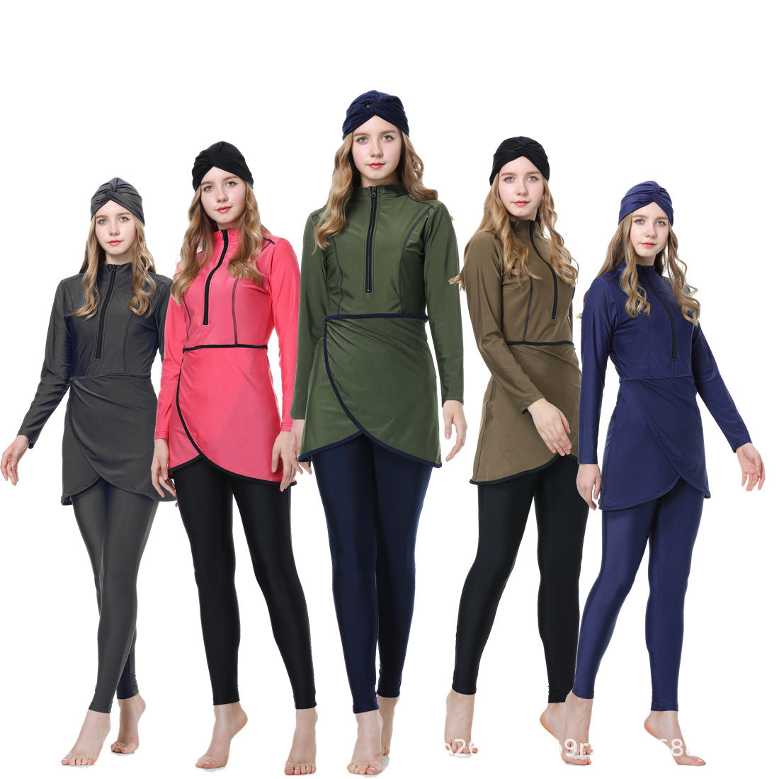 Full Coverage Three-Piece Islamic Swimsuit Set