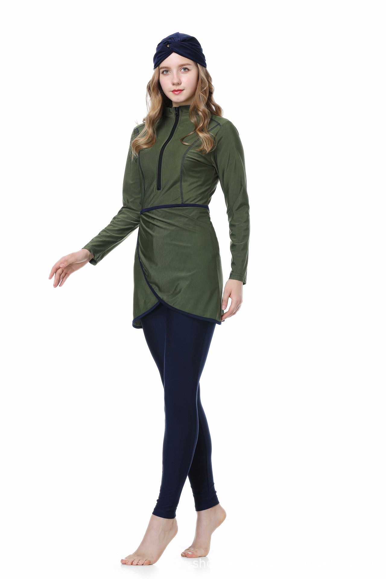 Full Coverage Three-Piece Islamic Swimsuit Set