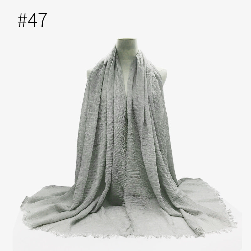 Crinkle Cotton Scarf