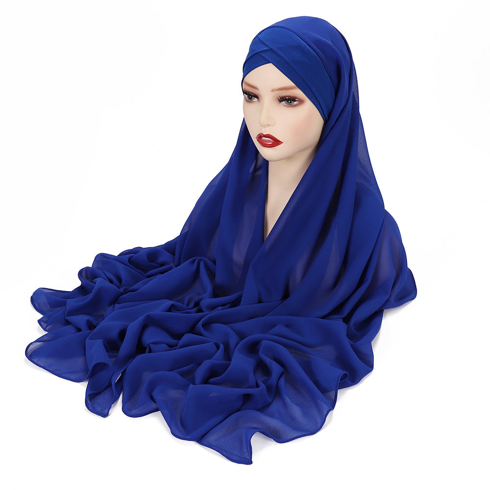 Instant Chiffon Ready-to-Wear Hijab | Effortless Pre-Stitched Daily Scarf