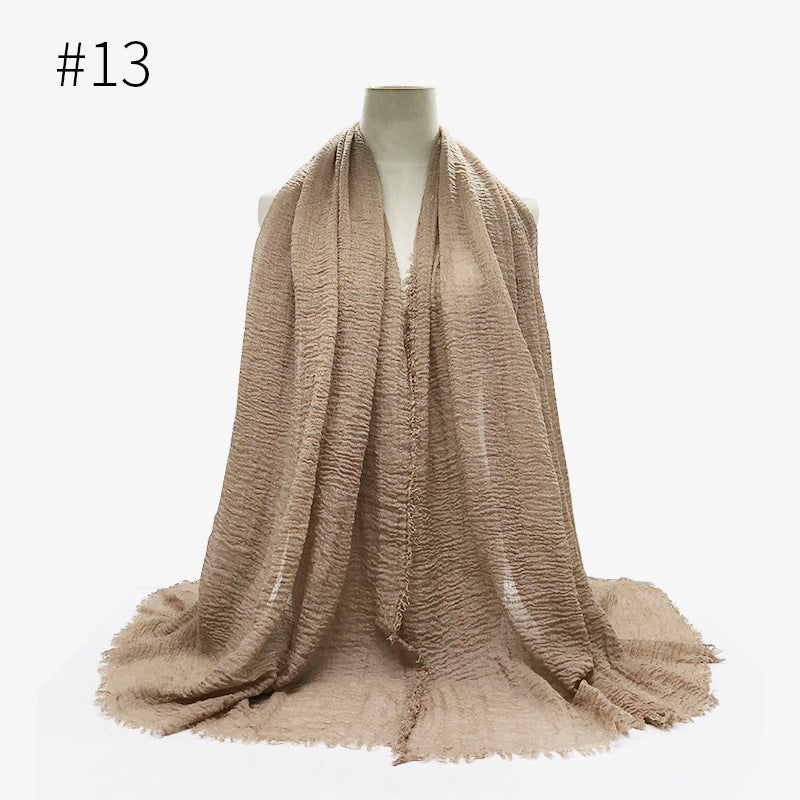 Crinkle Cotton Scarf