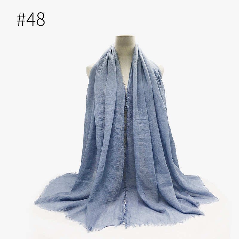 Crinkle Cotton Scarf
