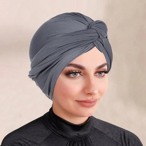 Solid-color Hijab Headscarf - Turban