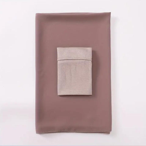 Womens Scarf And Base Cap Set With Middle Eastern-style Veil