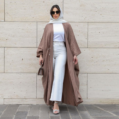 Striped Casual Abaya