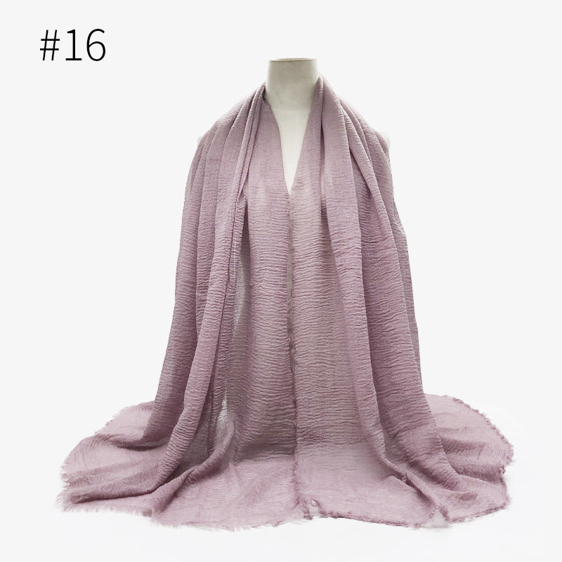 Crinkle Cotton Scarf