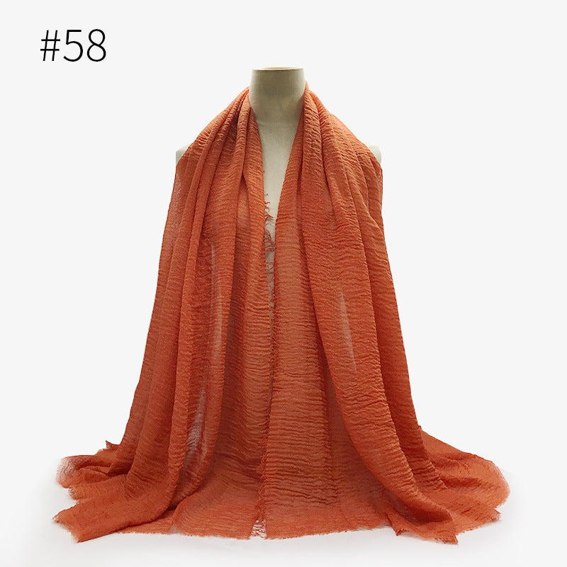 Crinkle Cotton Scarf