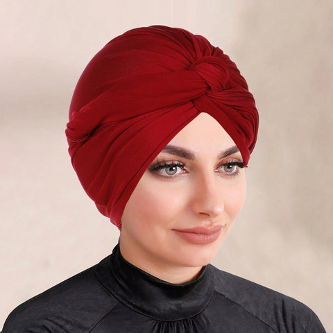 Solid-color Hijab Headscarf - Turban