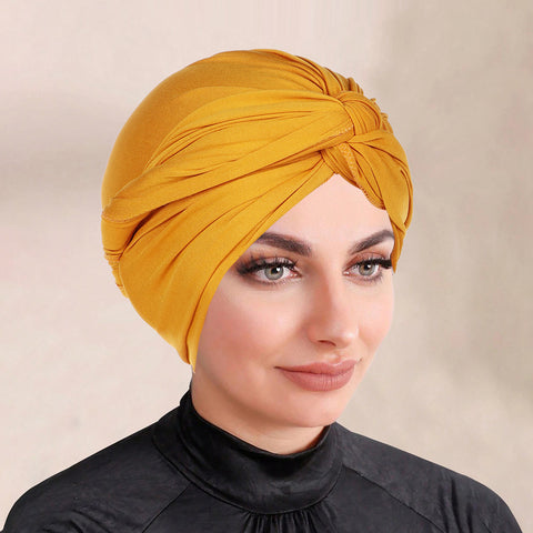Solid-color Hijab Headscarf - Turban