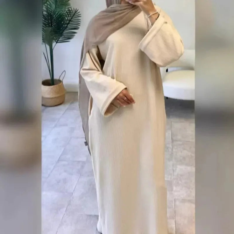 Ribbed Abaya
