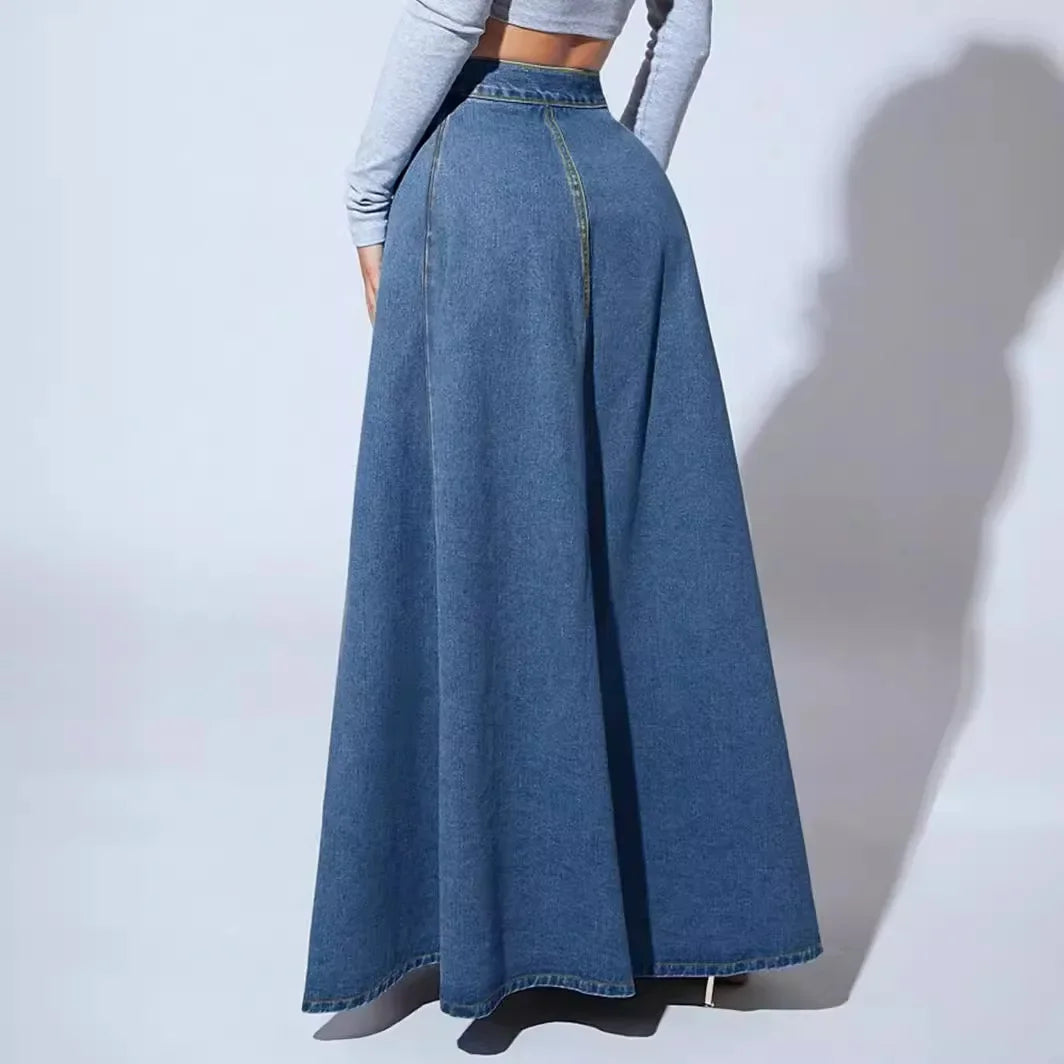 Denim Maxi Skirt