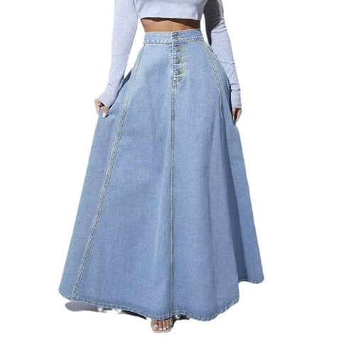 Denim Maxi Skirt
