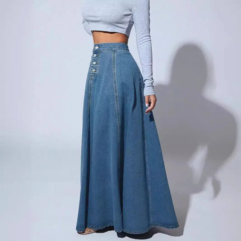 Denim Maxi Skirt