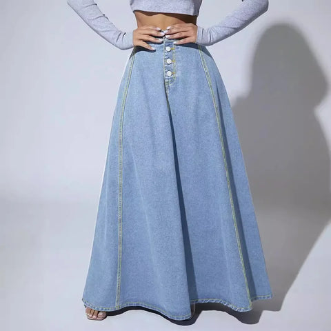 Denim Maxi Skirt