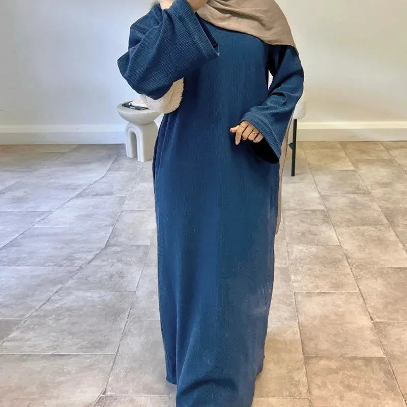 Ribbed Abaya
