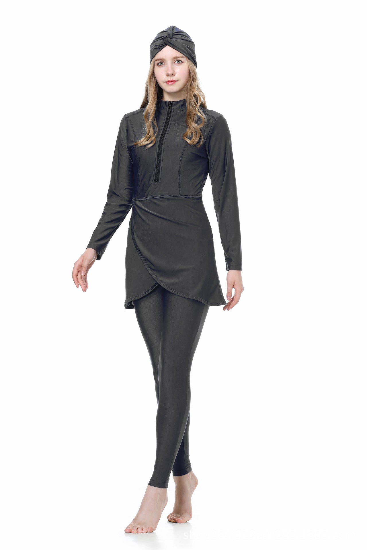 Full Coverage Three-Piece Islamic Swimsuit Set