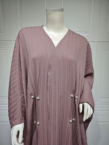 Striped Casual Abaya