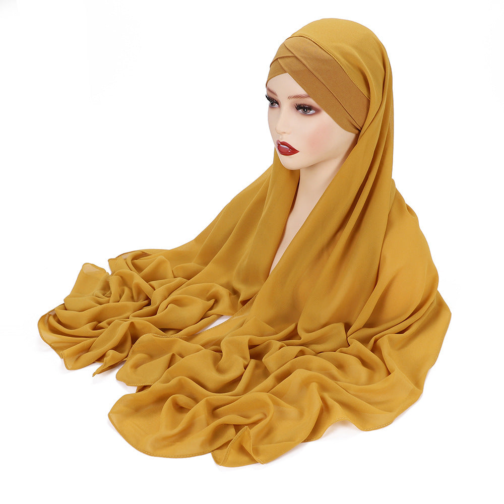 Instant Chiffon Ready-to-Wear Hijab | Effortless Pre-Stitched Daily Scarf