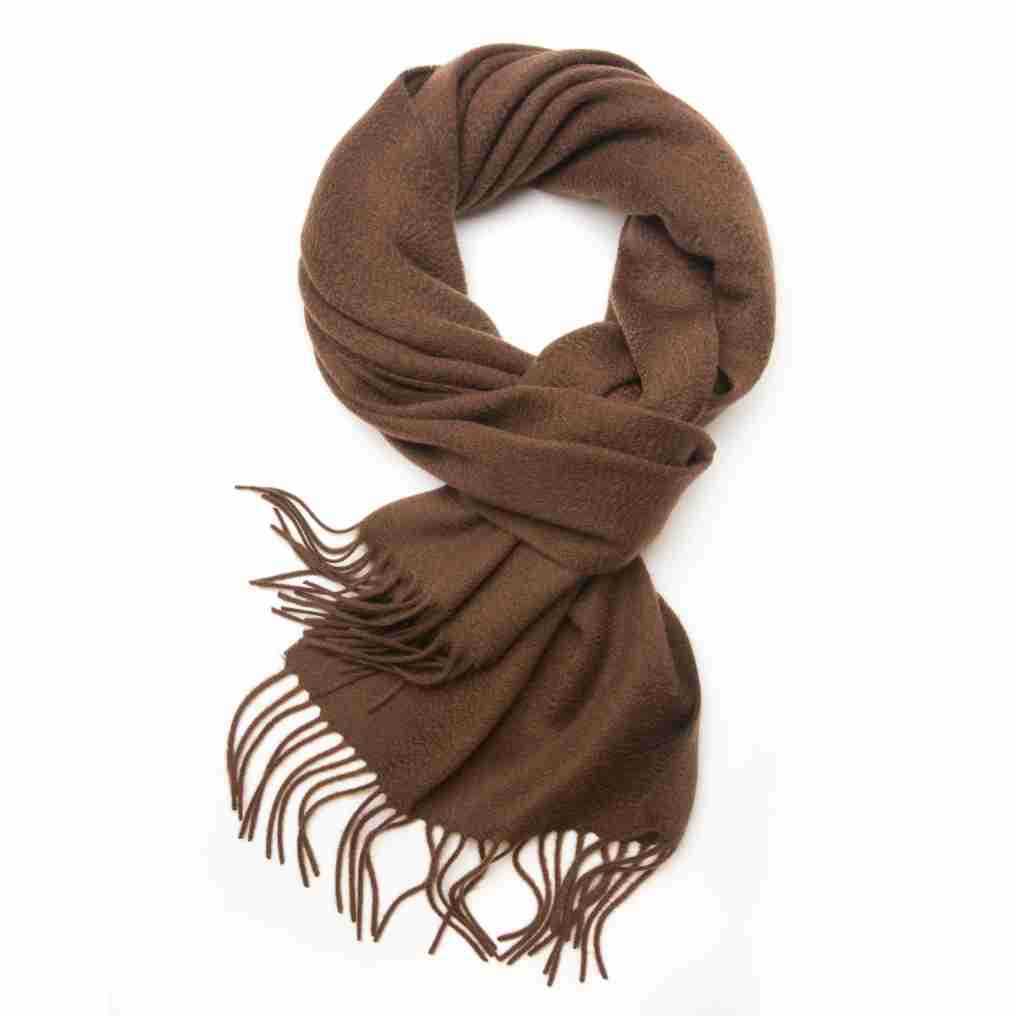 Inner Mongolia Full Wool Shawl Scarf Women's Plain Wool Scarf