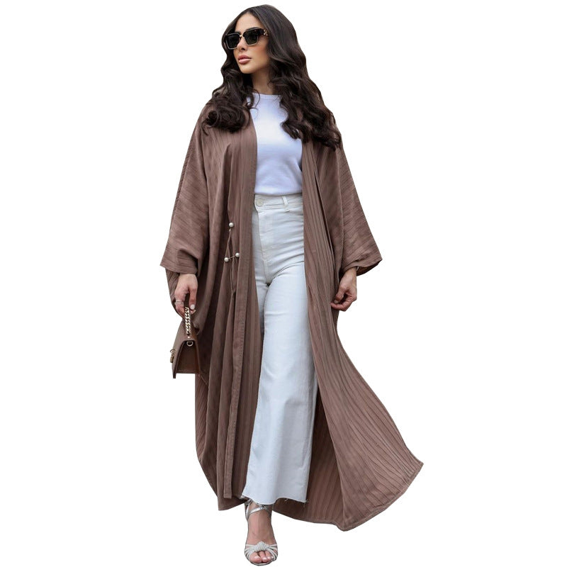 Striped Casual Abaya
